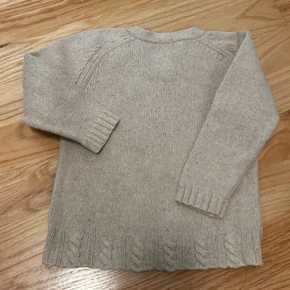 Baby Gap wool cotton sweater kids 5XL 5 Yrs. Beige cable knit preppy unisex warm